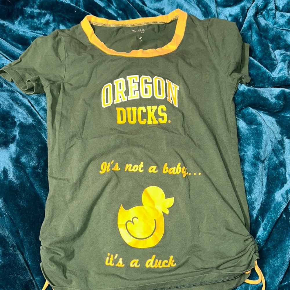 Oregon Ducks maternity top
